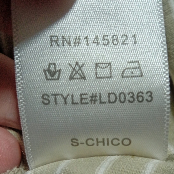 Listicle oversized striped short sleeve t-shirt with tie accent size S - Picture 5 of 5